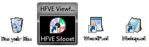 HFVE software exhibiting the layout of a section of a desktop, using the Viewfinder feature