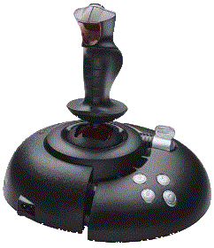 Microsoft's SideWinder® Force Feedback 2 joystick, which can move under its own power to trace out key shapes in images