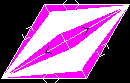 Purple and white composite parallelogram