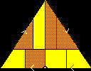 Orange and yellow triangle